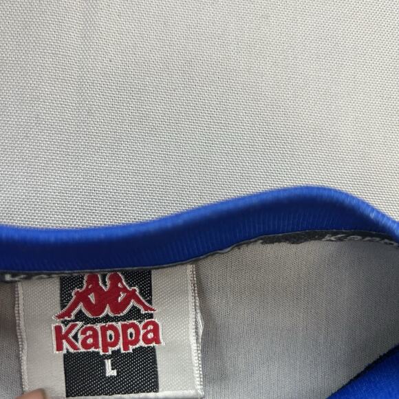 Vintage Kappa Jersey Mens Large Black And Blue - Picture 2 of 8